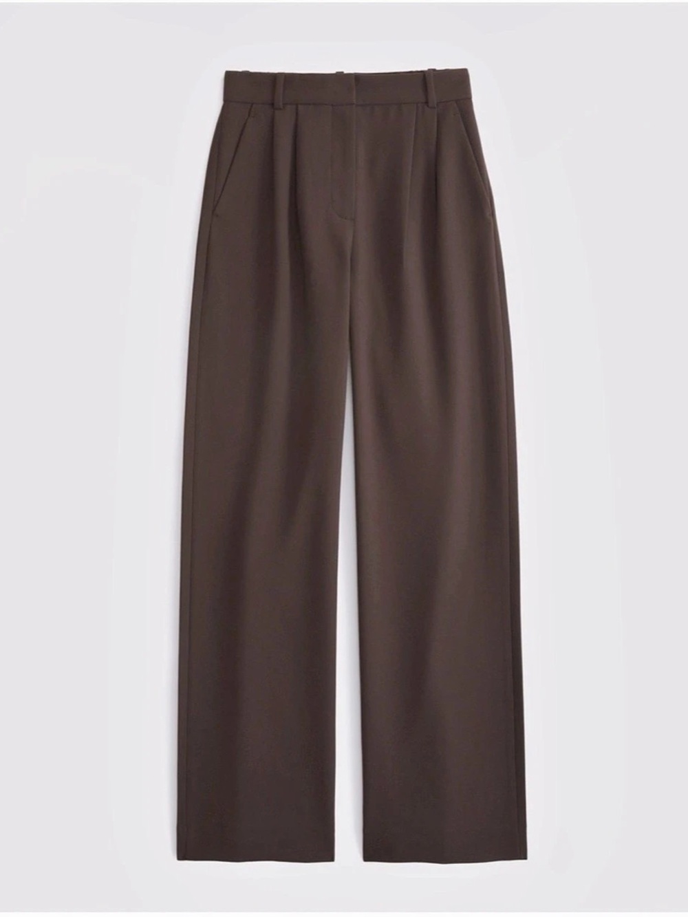 Abercrombie & Fitch Brown Business Casual Sloane Tailored Wide Leg Pants Size 8